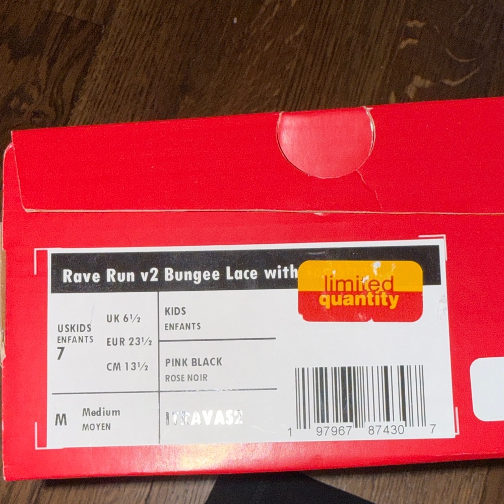 New Balance Kids' Pink and Black Sneakers - Picture 5 of 5